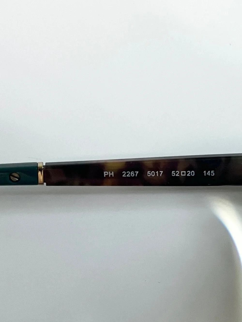 Polo Ralph Lauren Men Eyeglass Frames Shiny Brown Tortoise Shell Green PH2267